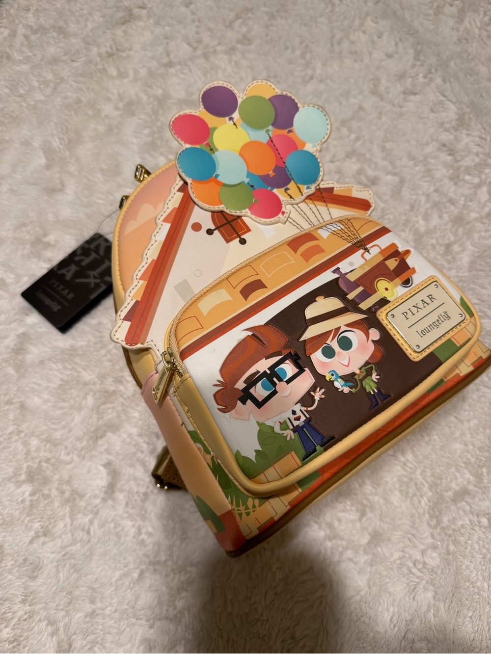 Loungefly Multicolor Balloon Up House Mini Backpack